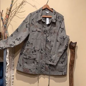 Avenue 4 Pocket Floral Military Style Jacket 18/20